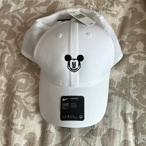 White nike Dri-fit Mickey Mouse hat